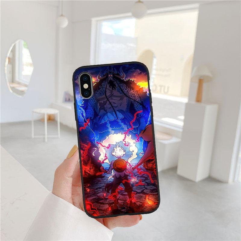 One Piece Cool Soft Shell Phone Case for iPhone 16 15 14 13 12 Pro Max Plus Mini