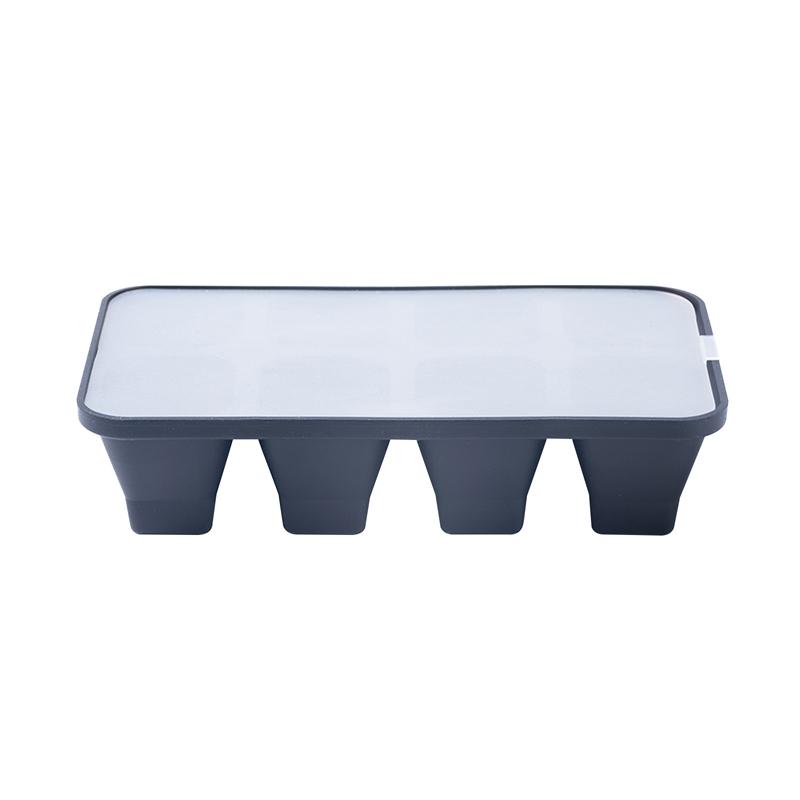 Foldable Square Ice Cube Silicone Cube Maker Form Cake Pudding Chocolate Mold Easy To Remove Ice Tray 4/6/8 Holes