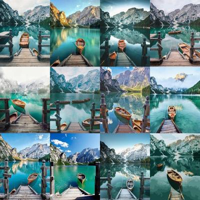 Полный 5D алмазов картина Лодка на озере DIY Алмазная вышивка Алмазная мозаика наборы крестиков домашний декор подарок