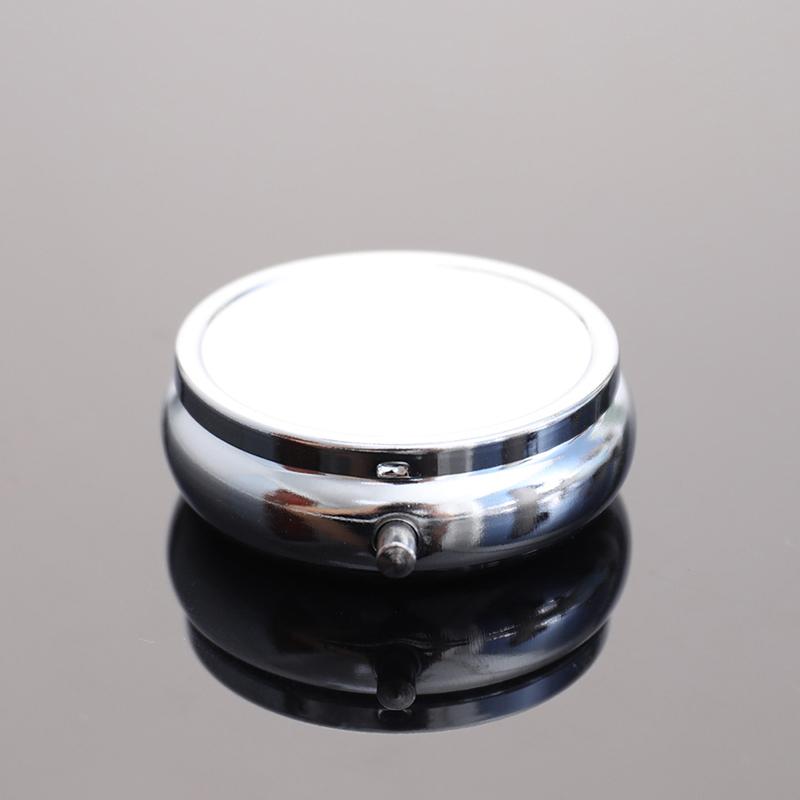 1Pc Waterproof Metal Pill Organizer Portable Round Square Pill Box Pill Container Weekly Pill Splitter Box