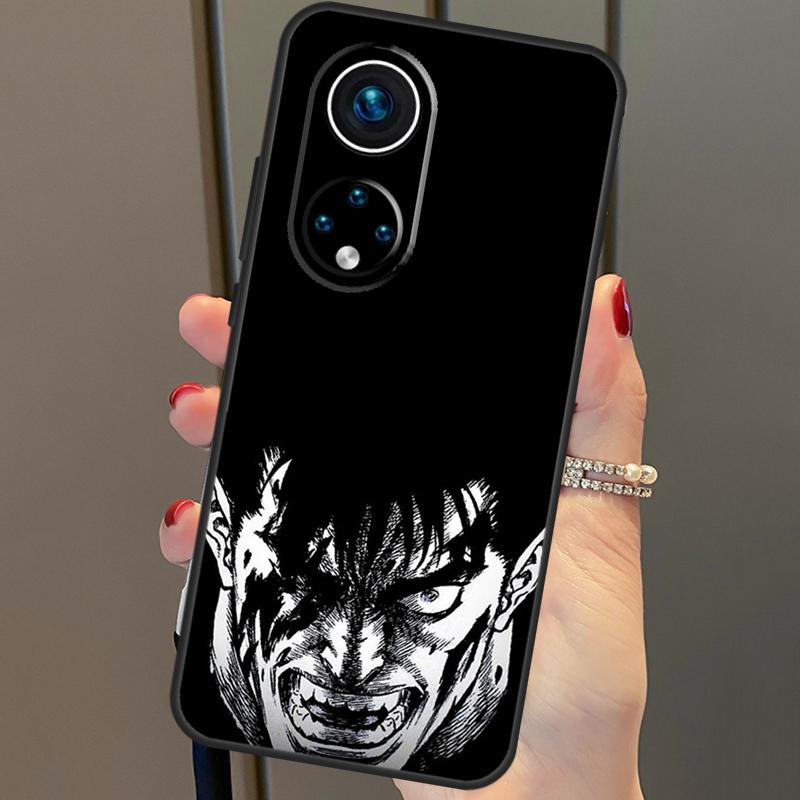 Чехол Berserk Guts аниме для Huawei P40 Lite P20 P30 Pro Nova 9 Nova 5T P Smart 2019, чехол для Honor 50 8X 9X 10i