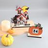DJ Factory Halloween Advent Calendar Wooden Pumpkin Bat House Ornament Dining Table Decoration Gifts New
