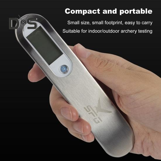 Весы для стрельбы из лука, цифровые весы, высокоточные ручные весы для измерения силы натяжения лука со светодиодным дисплеем до 110 фунтов