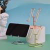 Lazy Mobile Phone Holder Mini Creative Shape Flat Holder Metal Phone Holder Anti-slip Desktop Phone Holder