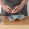 Double Cup Microwave Egg Poacher Detachable Drain Basket Double Egg Poacher  Cook Poached Eggs