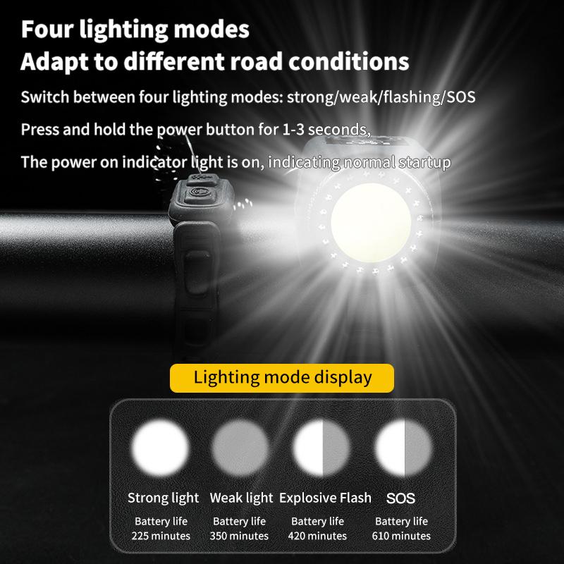 2 уличных велосипедных рожка, перезаряжаемый водонепроницаемый электронный динамик, рожки, звонок, ночной велосипедный безопасный фонарь для ходьбы
