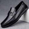 Мужские лоферы из натуральной кожи, слипоны, плоская подошва, повседневная обувь для улицы, новинка, мокасины, мужская обувь для отдыха, для ходьбы, для вождения