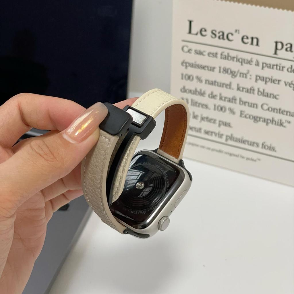 Стильный магнитный ремешок с рисунком личи для Apple Watch S10 Apple Watch iwatch 7 8 9 SE