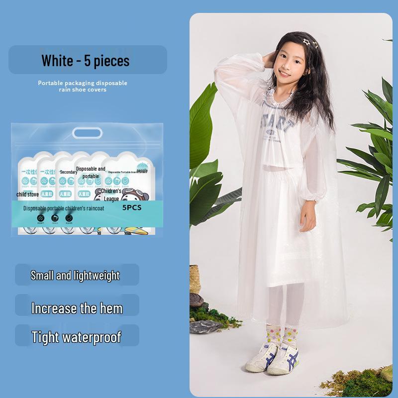 Портативные водонепроницаемые толстые прозрачные одноразовые бахилы - индивидуально упакованы для использования на открытом воздухе