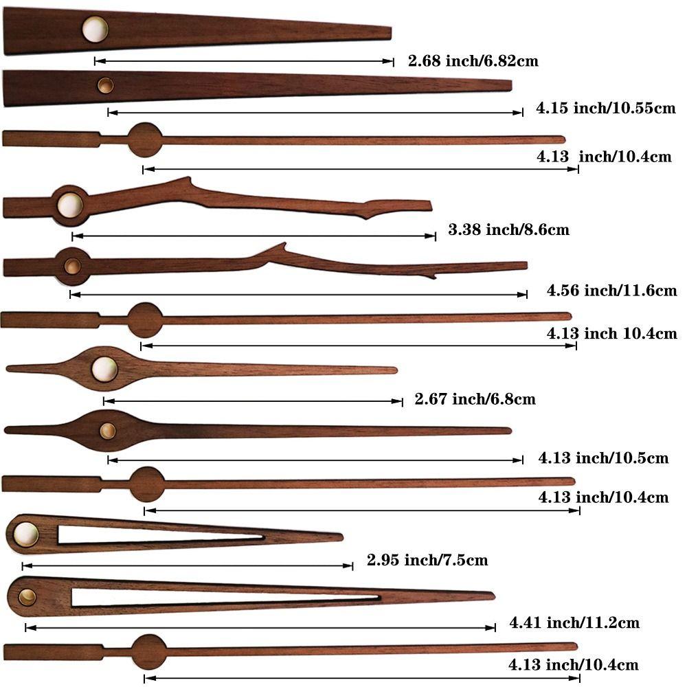 Сканирующий часовой механизм Деревянные указатели Настенные часы Детали Бесшумное движение часов