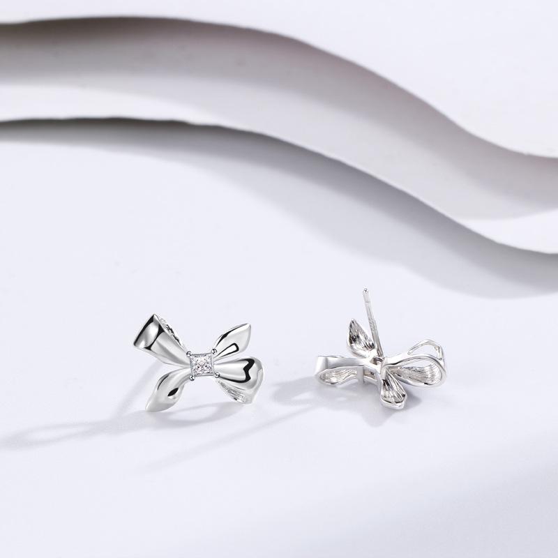Серьги-бантики Женские серьги с бриллиантами и цирконами Серьги-гвоздики в виде бабочек Персонализированные украшения