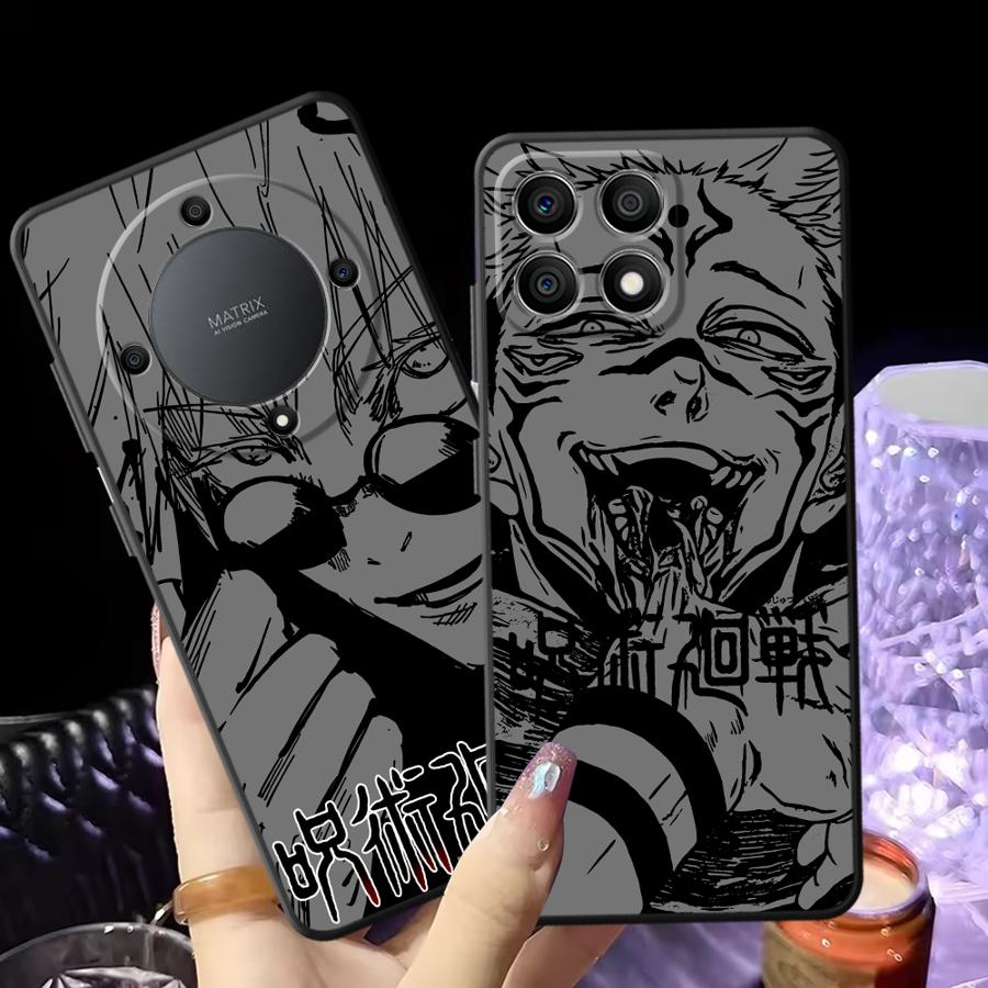 Аниме J-uju-tsus Ka-ise-ns Черный Мягкий Чехол для Телефона для Honor X6 70 Magic5Lite 200 400 Lite X8 8X X7 X5b 90 X9a