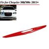Для Chrysler 300 15+ Внешняя Красная Центральная Накладка на Решетку Радиатора Спереди Декоративные Полоски