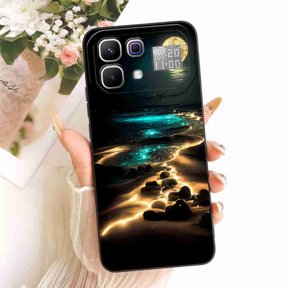 New For Infinix Note 60 Pro 5G X6878 Case Paint Cat Flowers Silicone Cover For Infinix Note 60 5G 6.78" X6879 Phone Cases Bumper