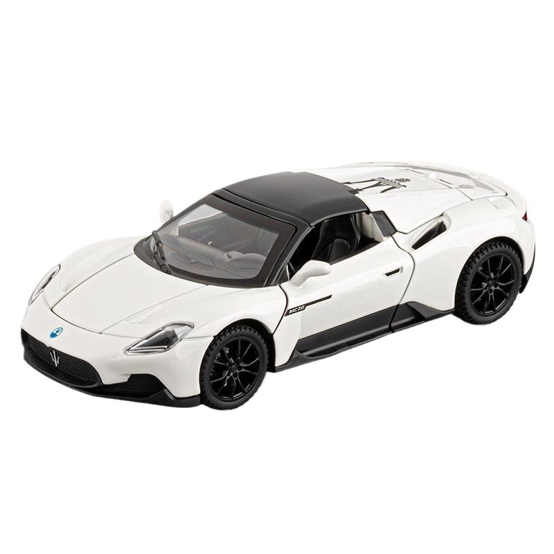1/32 Мазерати MC20 Кабрио Купе Сплав Спортивный Автомобиль Модель Литьевой Металл Гонки по Трассе Транспортные Средства Модель Автомобиля Звук и Свет Детские Подарки