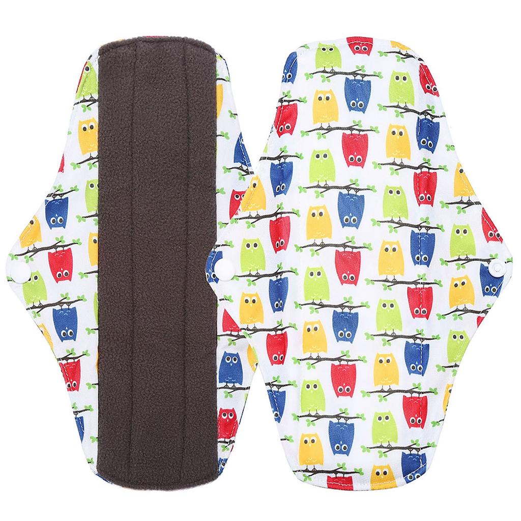 9 типов женских многоразовых моющихся ежедневных прокладок из бамбукового угля, гигиенических менструальных прокладок для мам