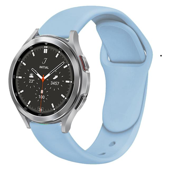 Силиконовый ремешок 20 мм для Samsung Galaxy Watch 7 44 мм 40 мм/6 5 4 Classic Браслет для Samsung Watch 5 Pro 45 мм Аксессуары для ремешка