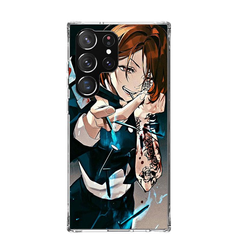 Kaisen J-Jujutsu Кугисаки Нобара Чехол для телефона Samsung Galaxy S25 Edge S24 S23 S22 S21 FE S20 Ultra S10 Plus + Арт Индивидуальный C
