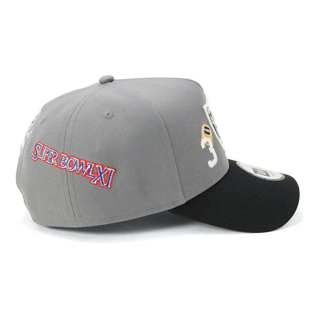 New Era 9FORTY A-Frame Cap NBA NFL Count The Rings, ONSPOTZ Exclusive, Las Vegas Raiders, Free Size (LV Storm Gray)