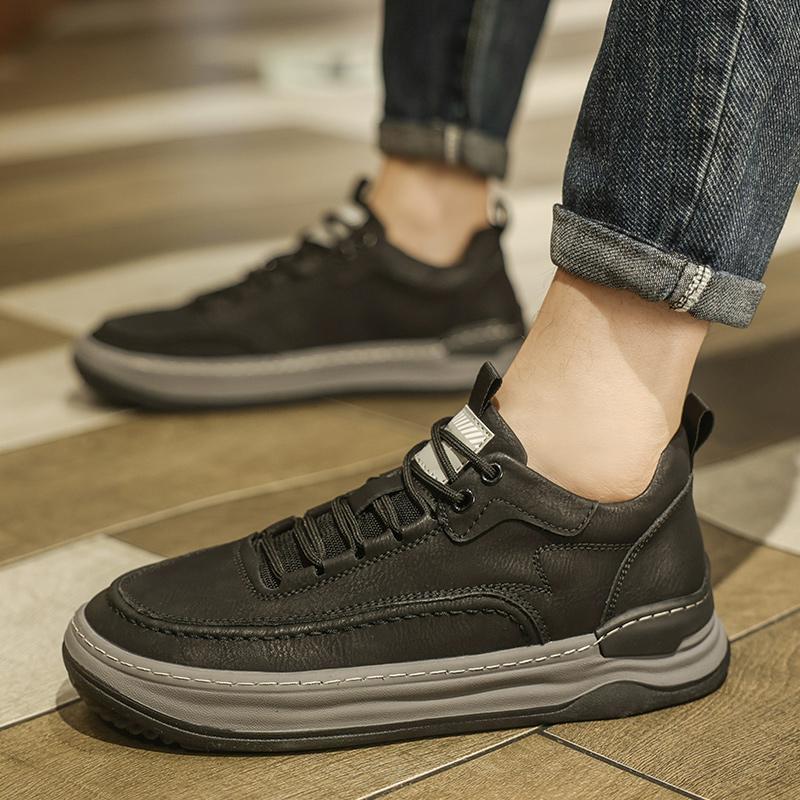 Мужские кроссовки Кожаная повседневная обувь