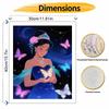 Disney princess butterfly night sky oil painting hand painting coloring painting handmade diy home decoration gift