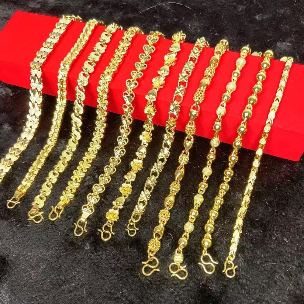 Zinc Zinc Alloy Golden Bracelet Love Heart Chinese Style Bangles Fashionable Hollow Bracelet Daily