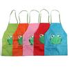 Five Colors Kids Cute Cartoon Frog Printed Cooking Cartoon Apron Waterproof Frog Design Children