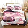 Mori Calliope Bedding Set Single Twin Full Queen King Size Bed Set Adult Kid Bedroom Duvet Cover Sets 3D Print Kawaii Anime Girl