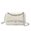 Elegant Xiangfeng Camellia Diamond Women's Bag: Textured, Fashionable High Goat Leather Chain Crossbody Shoulder Bag
