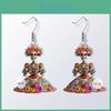 Flower Halloween And Skull Pattern Women Earrings For Celebration Festival