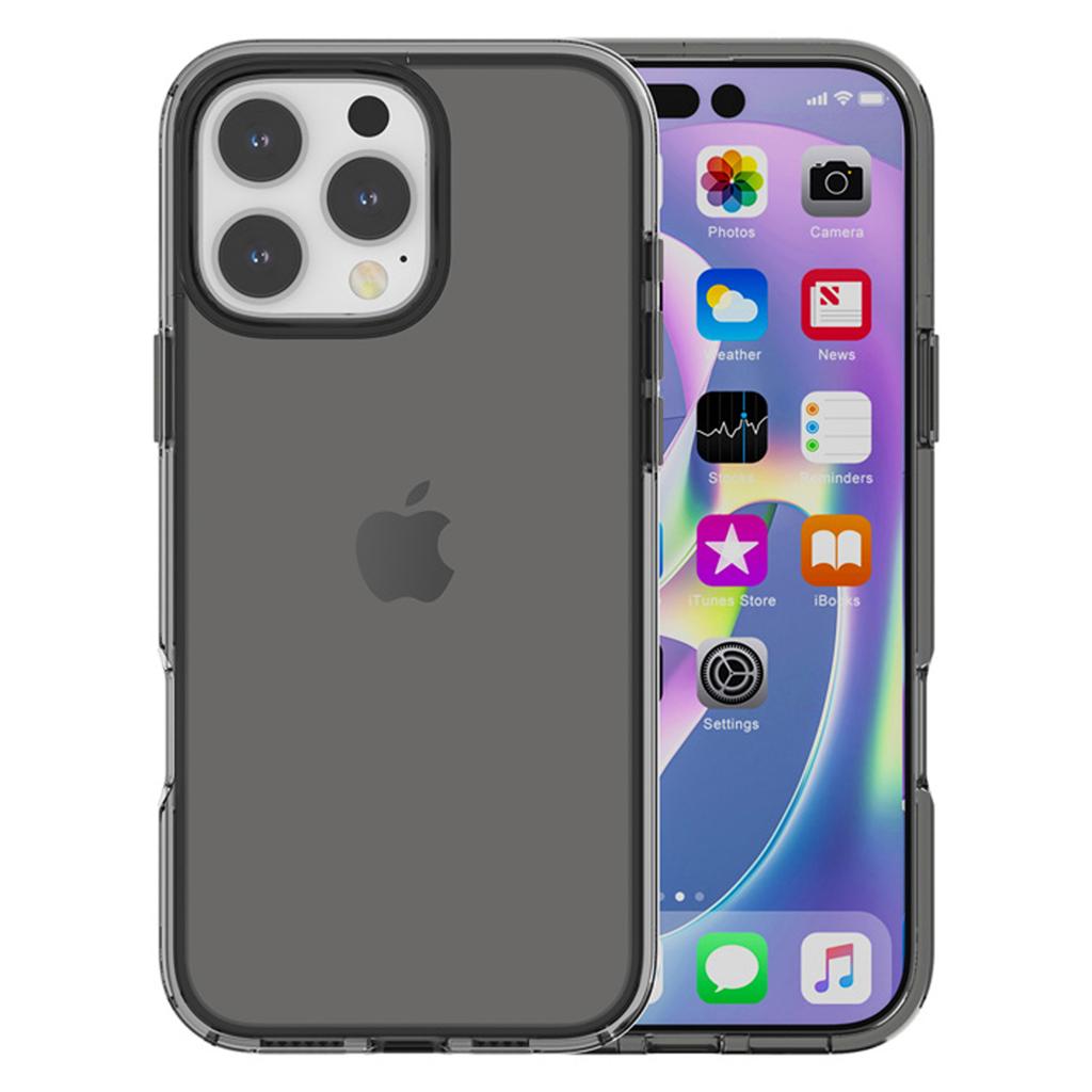 AMORUS For iPhone 16 Pro Case Soft TPU Hard PC Back Shockproof Phone Cover