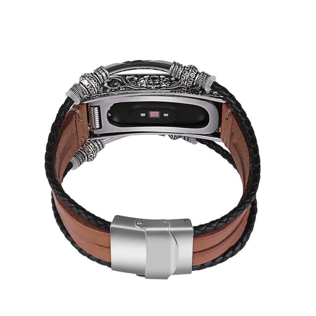 Сменный ремешок из кожи, металлический чехол для Xiaomi Mi 4