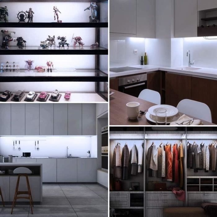 Комплект световых полос - Cefrank - 300 мм - 510 лм - Выключатель - LED Белый