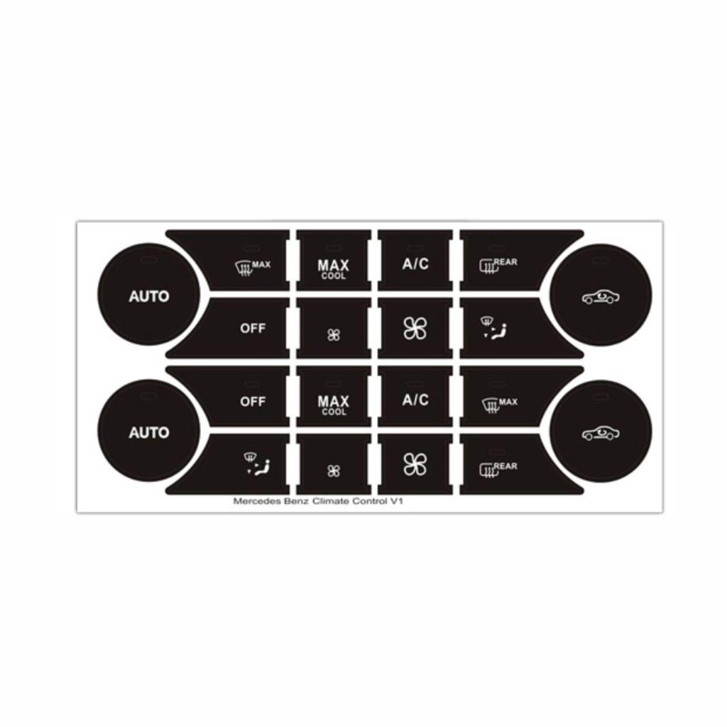 Наклейки для ремонта кнопок салона автомобиля для управления кондиционером, CD и радио