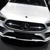 C200 E200 New For Mercedes Benz 57MM Car ABS Front Emblem Cover 3D Sticker For Mercedes Benz AMG A B C D M S R G Class GLK GLA C