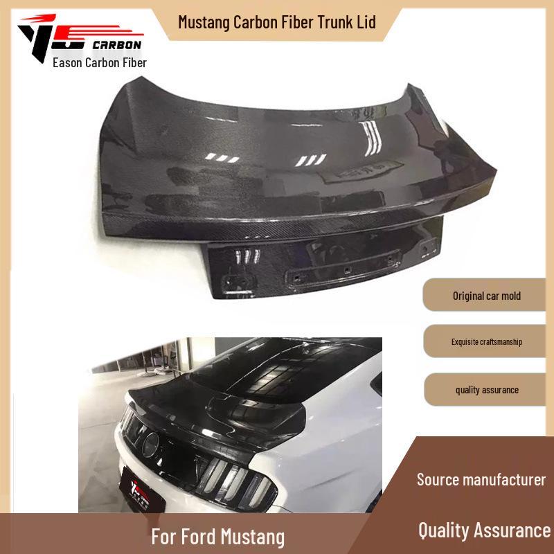 Fits 2015-2020 Mustang: Carbon Fiber Tailgate Lid & Accessories