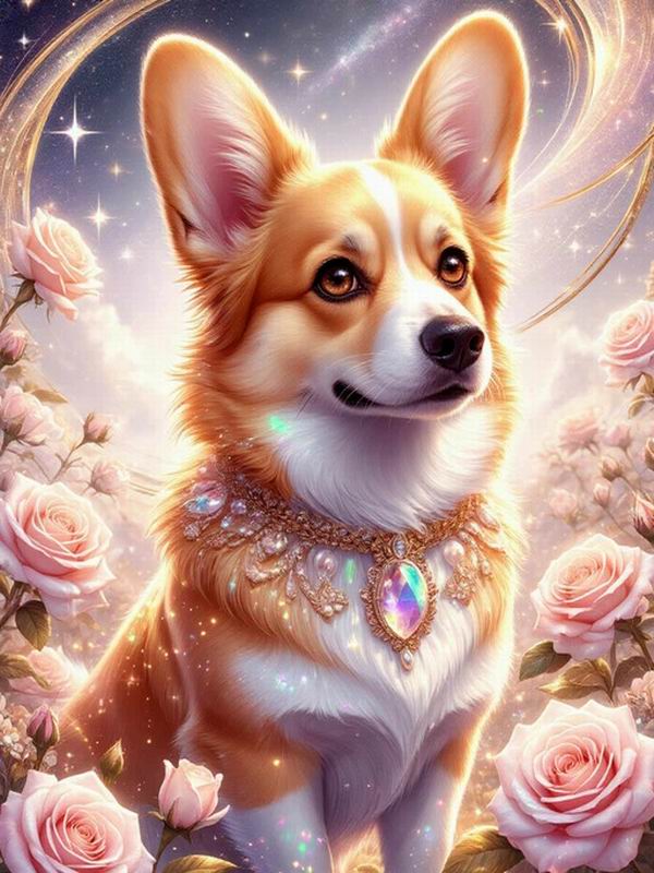 Diamond Painting New Collection 2026 Cute Dog Flower Diy Full Square Round Drill Rhinestone Embroidery Pet Animals Mosaic Cross Stitch Kits