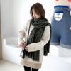 Imitation Cashmere Scarf Women's 2025 New Sweet Small Plaid Scarf Warm Medium and Long Shawl