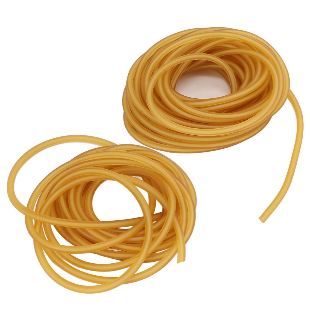 Латексная резинка, желтая высокоэластичная трубка из натурального каучука для рогаток, выполнения фитнес-упражнений