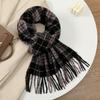 Luxury Brand Cashmere Women Plaid Scarf Winter Warm Shawl and Wrap Bandana Pashmina Female Foulard Square Thick Blanket Poncho