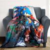 1pc Sonic Urban Flannel Blanket, Soft Skin Friendly with Digital Printing, Various Sizes Available for Family, Friends, Birthday
