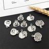 20pcs Random Jewelry Making Christmas Metal Pumpkins Ghost Halloween Charms Skull Pendant Skeleton