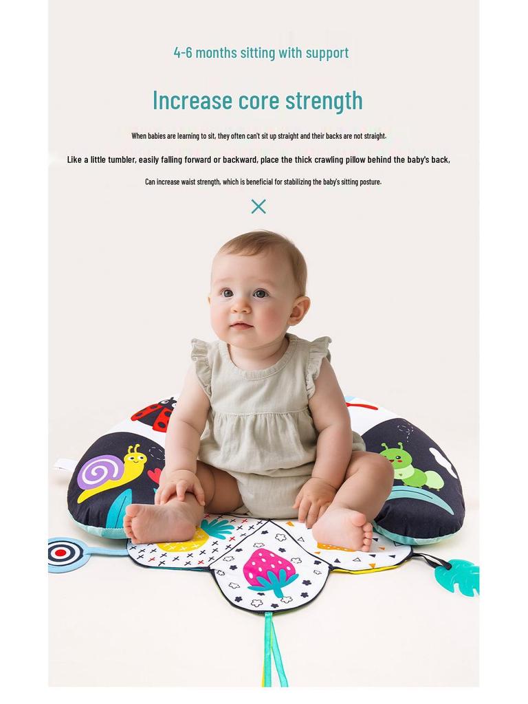 Детская U-образная подушка для лежания на животе и тренировки подъема головы