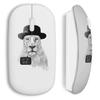 Souris sans Fil - MANIACASE - Say my name - Blanc - Clé USB wifi incluse - Compatible Mac et PC