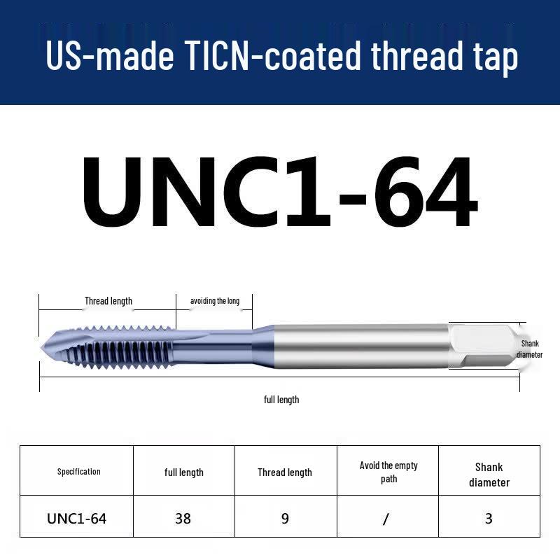 Спиральная резьбонарезная плашка Jundingying TICN