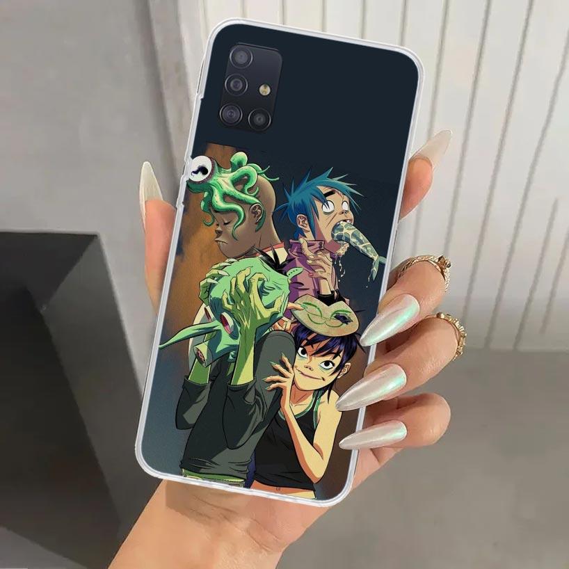 Чехол для телефона Gorillaz Anime для Samsung Galaxy A52 A32 A22 A12 A02S A50S A30S A10S Note 20 Ultra 10 Plus S10 A31 A20 A71 A72 Galax