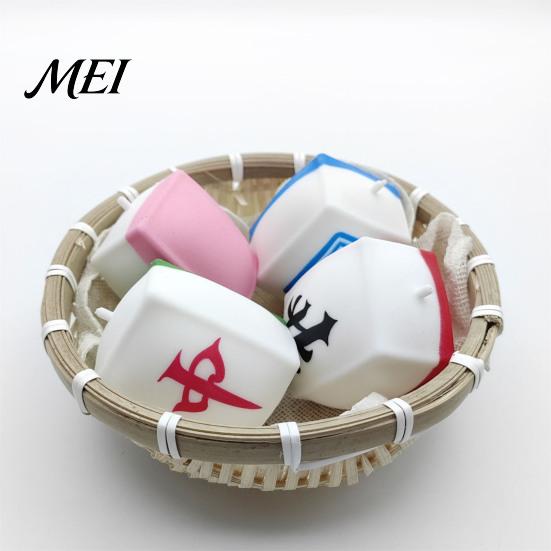Boredom Busters Mahjong Toy Chinese Stress Relief Toy, Tile Squeeze Fidget Anxiety Soft Stretchy Sensory for Home Office Classroom Handheld Tools