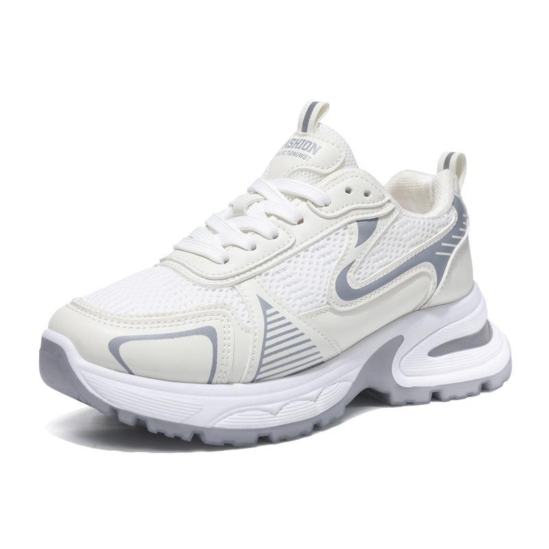 2024 girls casual shoes popular mesh breathable dad shoes comfortable breathable thick-soled sports women's shoes