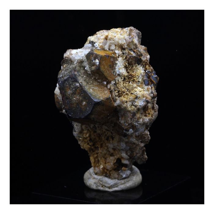 Pierres et Minéraux - ABIJOUX - Pyrite + Calcite + Dolomite - 33.0 ct - Lamalou-les-Bains, Hérault, France