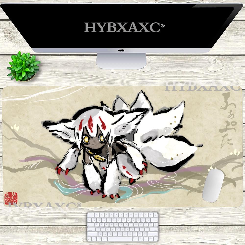 HYBXAXC Большой Коврик для Мыши Мультяшный Сделано в Бездне Коврик для Мыши Клавиатуры Стола Игровой Резиновый Нескользящий Коврик для Мыши Геймера Рико Наначи Мауспед